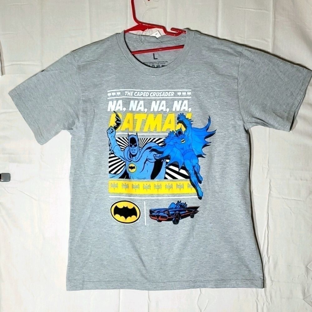 Batman Justice League tshirt size Large gray